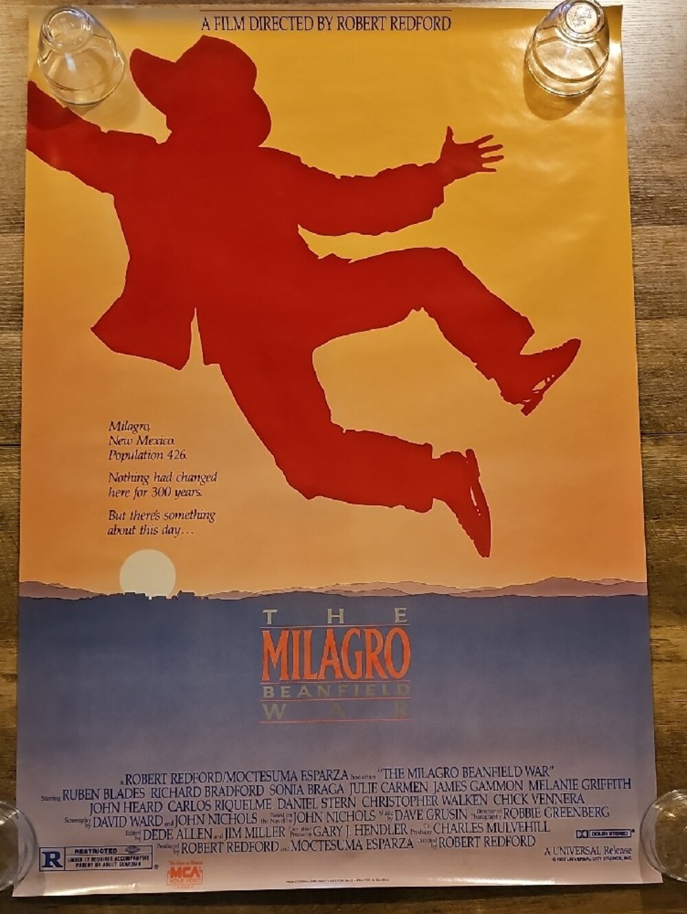 1988 The Milagro Beanfield War Video Store Promo Poster